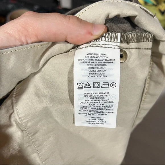 PrAna ~ Brown Men’s Slim Fit Organic Cotton Blend Pants - Picture 7 of 9